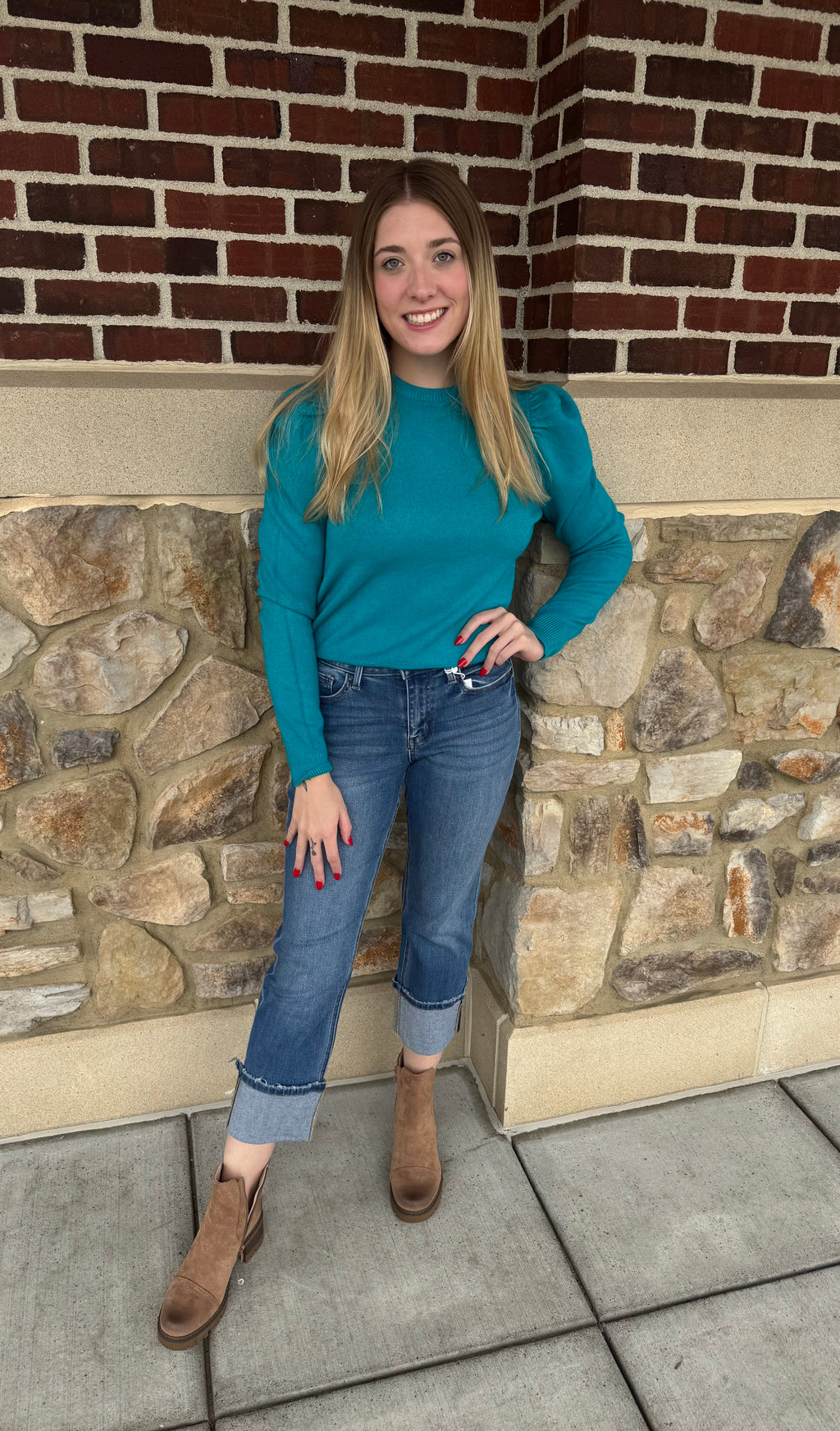 Puff Sleeve Cozy Sweater