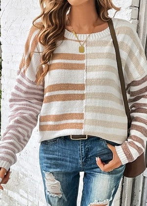 Stripe Blocking Sweater