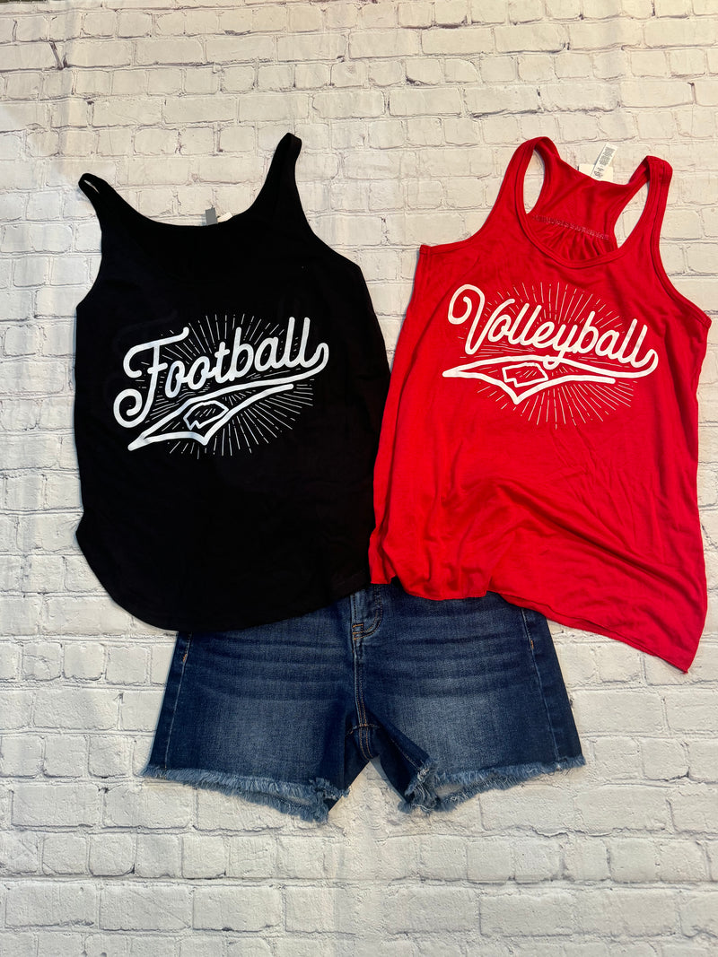 Volleyball Tank in Red