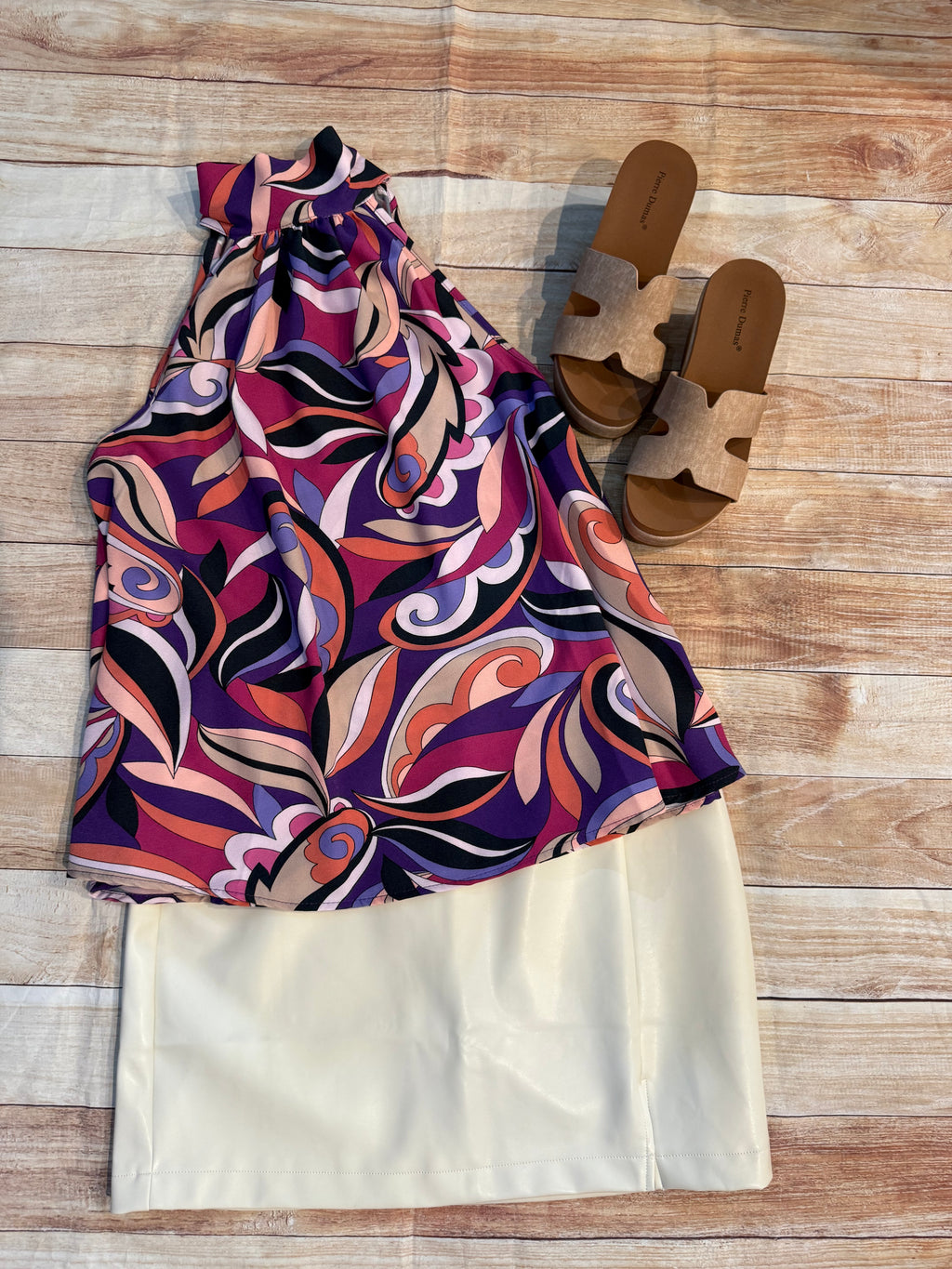 Print Halter Top