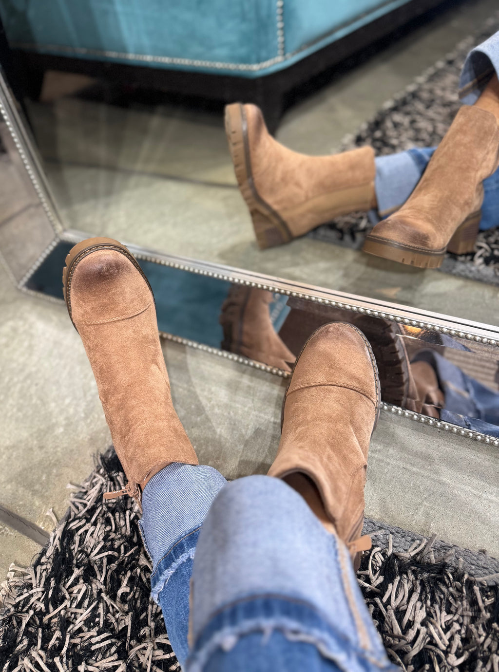 Taupe Faux Suede Boot