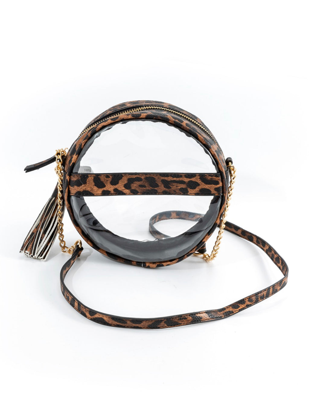 Clear Circle Crossover Leopard Trim