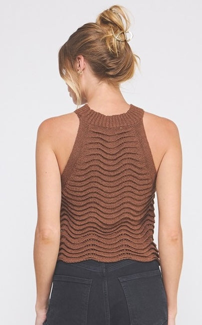 Scallop Sweater Tank