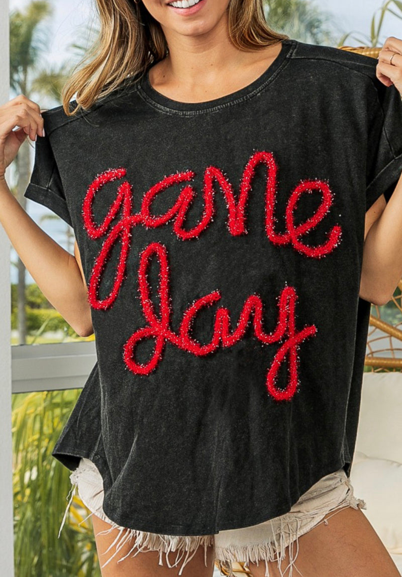 Mettallic Game Day Lettering