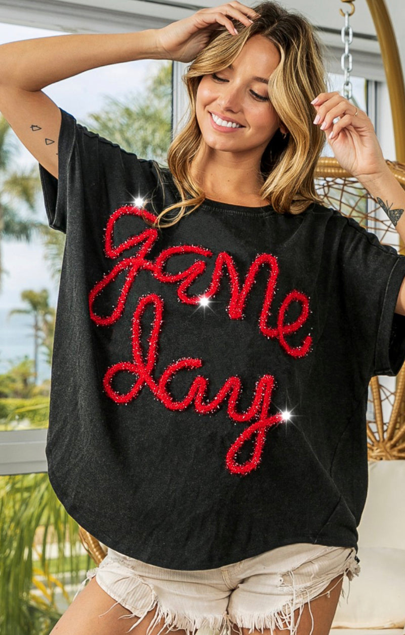 Mettallic Game Day Lettering