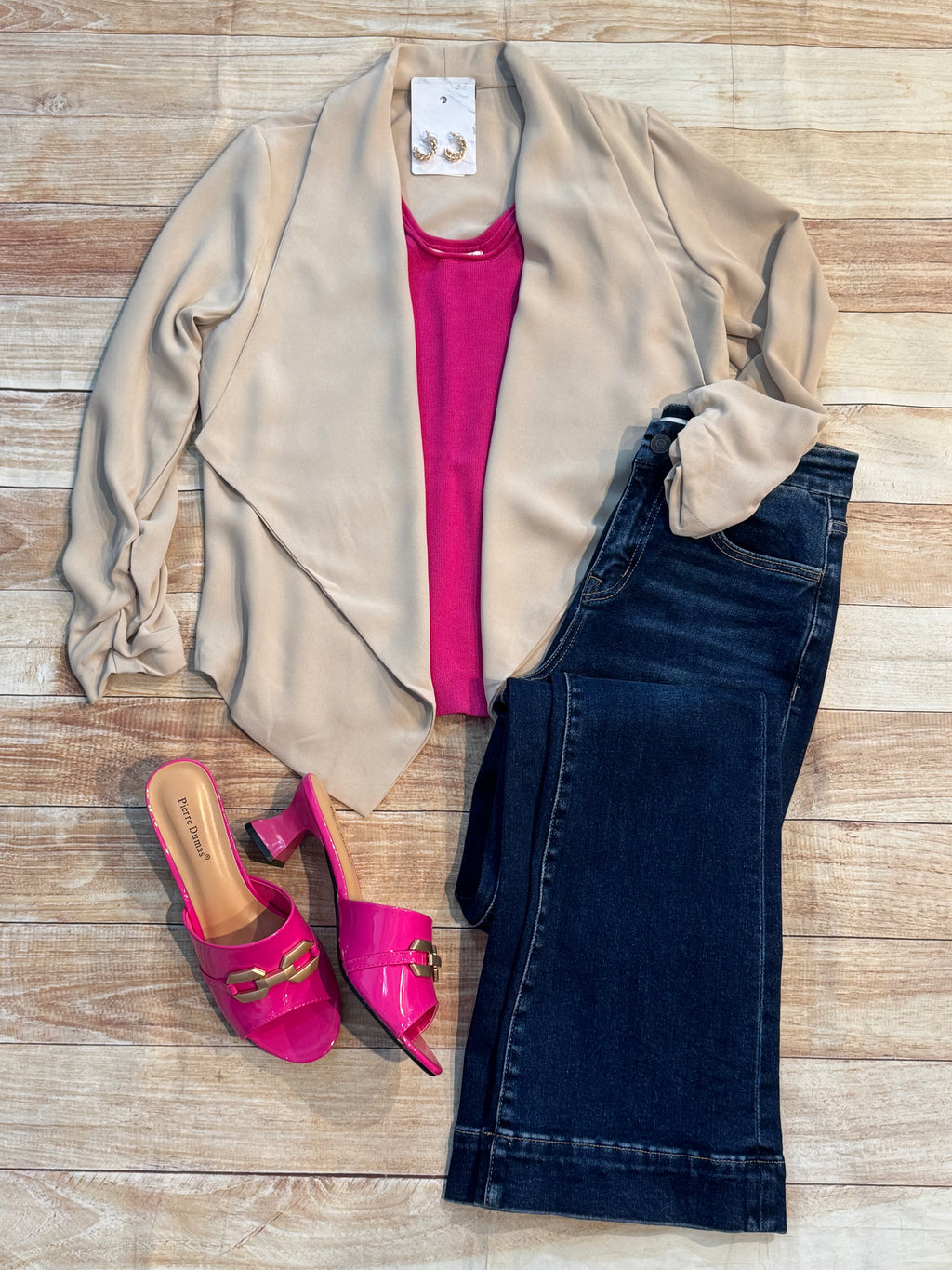 Lightweight Jacket Ruched Sleeve