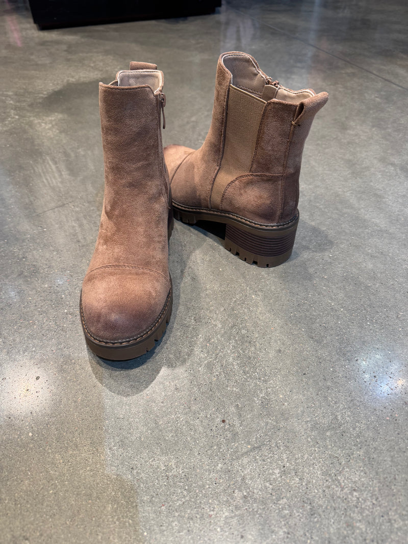 Taupe Faux Suede Boot