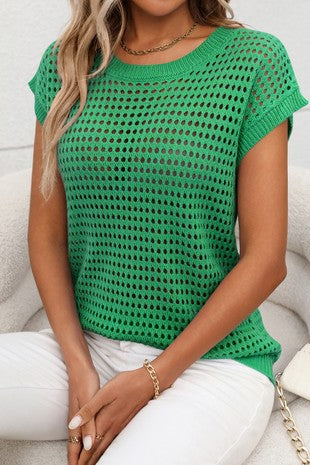 Eyelet Sweater Vest