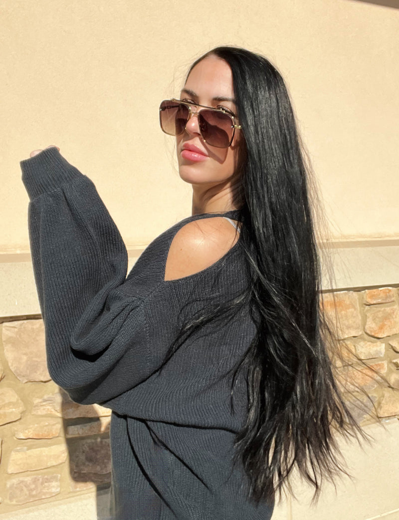 Cold Shoulder Sweater