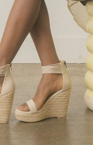 Strappy Ankle Wedge