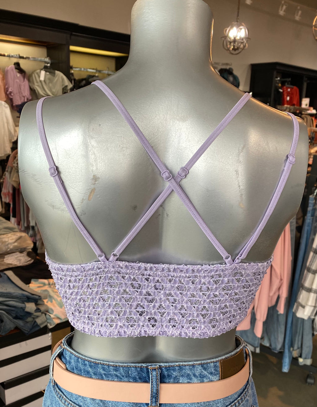 Lace Bralette in Lilac