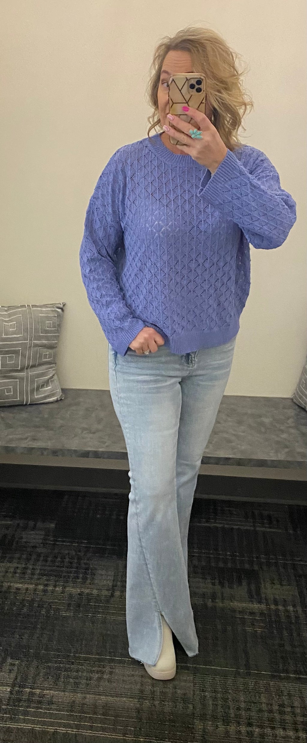 Spring Sweater in Periwinkle